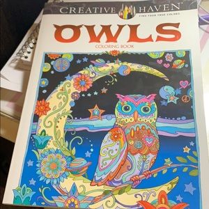 Owls coloring book